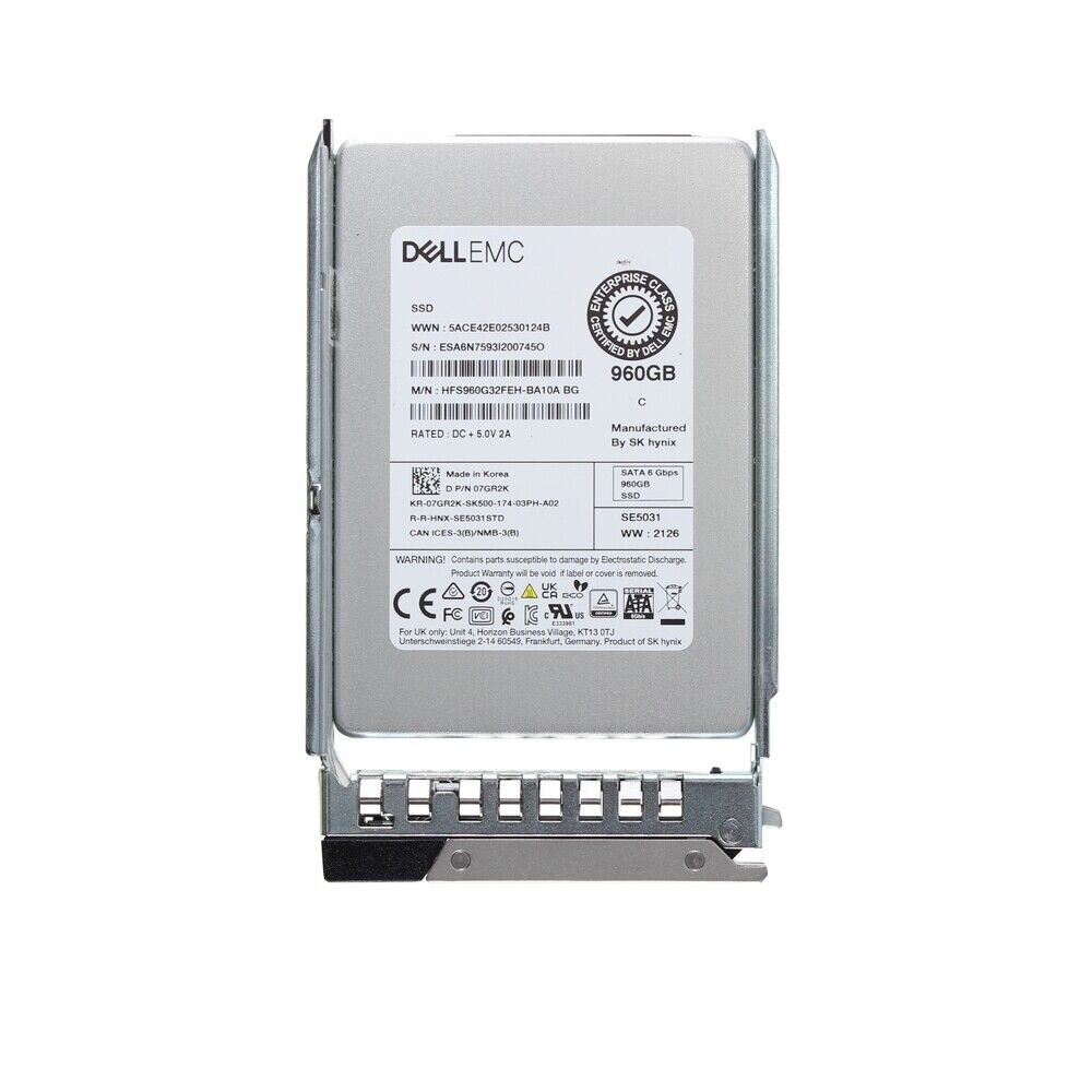 Dell G14 7GR2K HFS960G32FEH 960GB SATA 6Gb/s 3D TLC 2.5in Refurbished SSD
