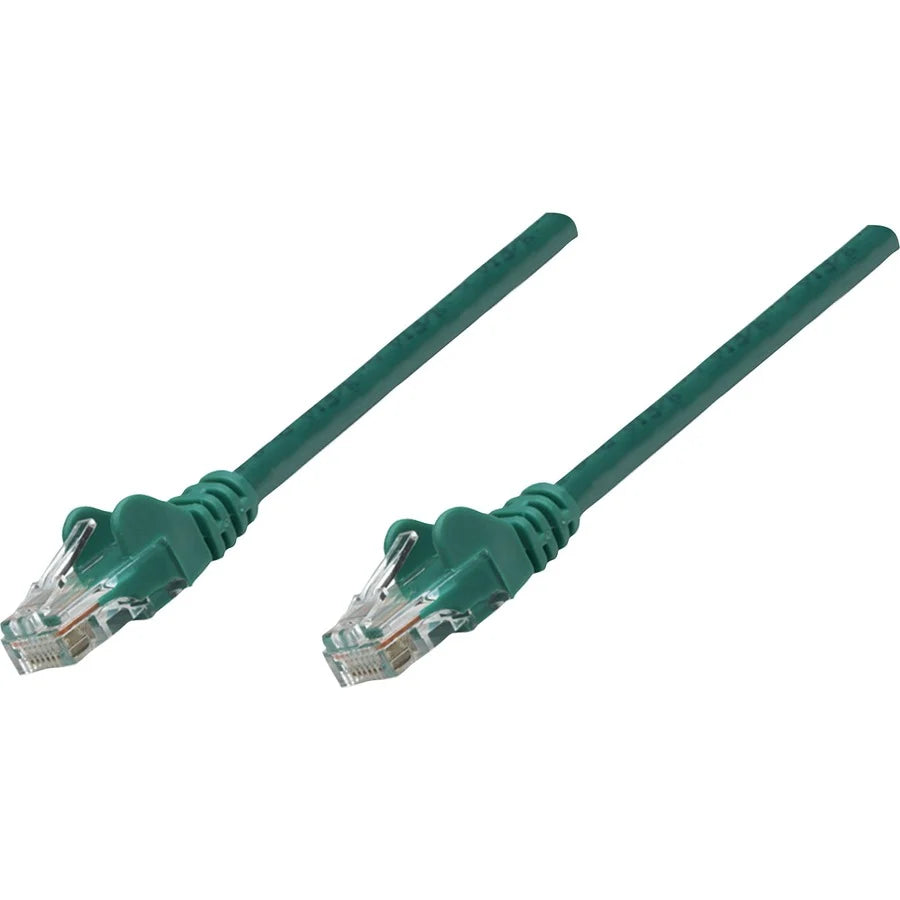 Intellinet Network Solutions Cat5e UTP Network Patch Cable, 5 ft (1.5 m), Green