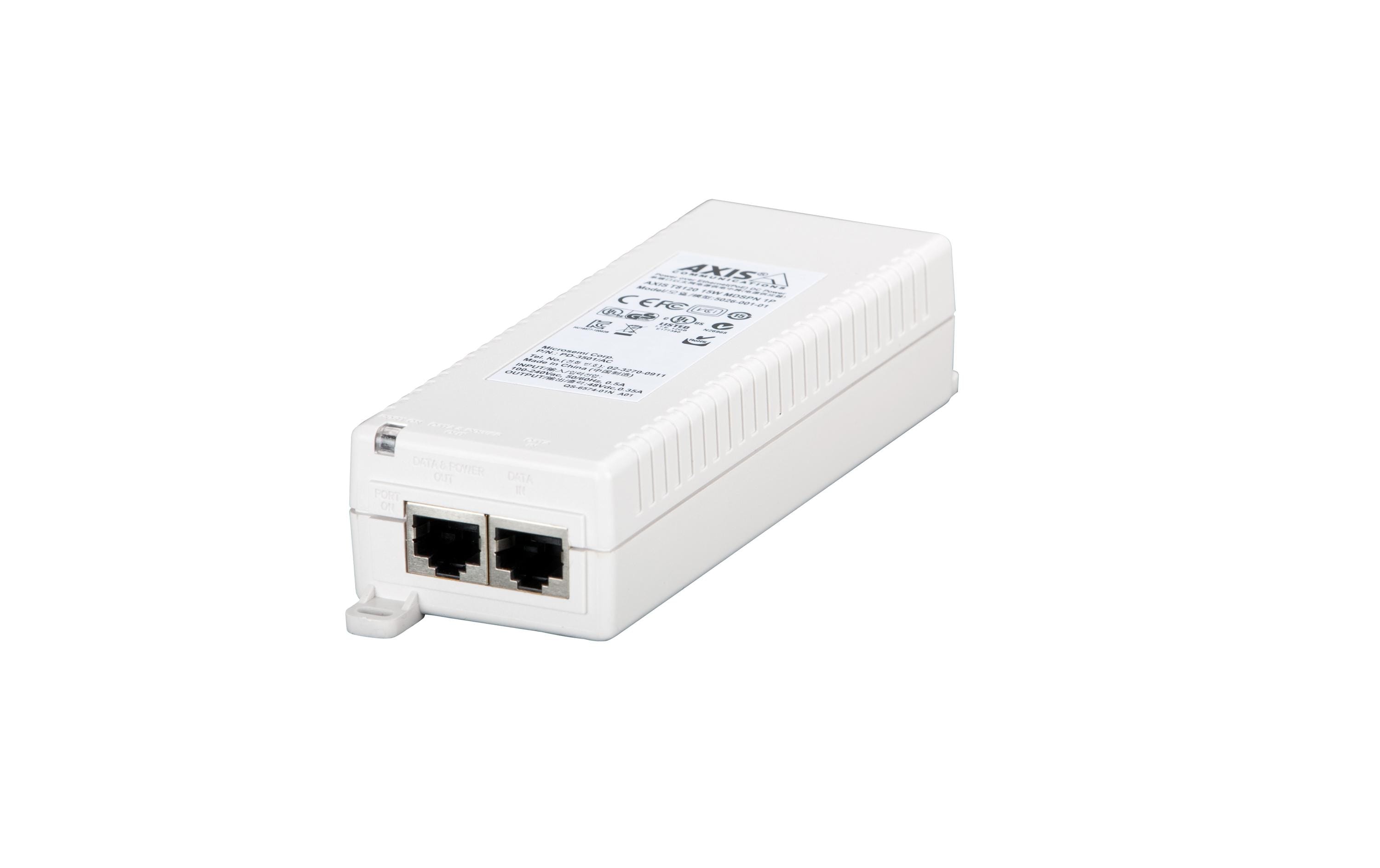 AXIS T8120 15 W 1-port Midspan 10-Pack/Bulk (5026-224)