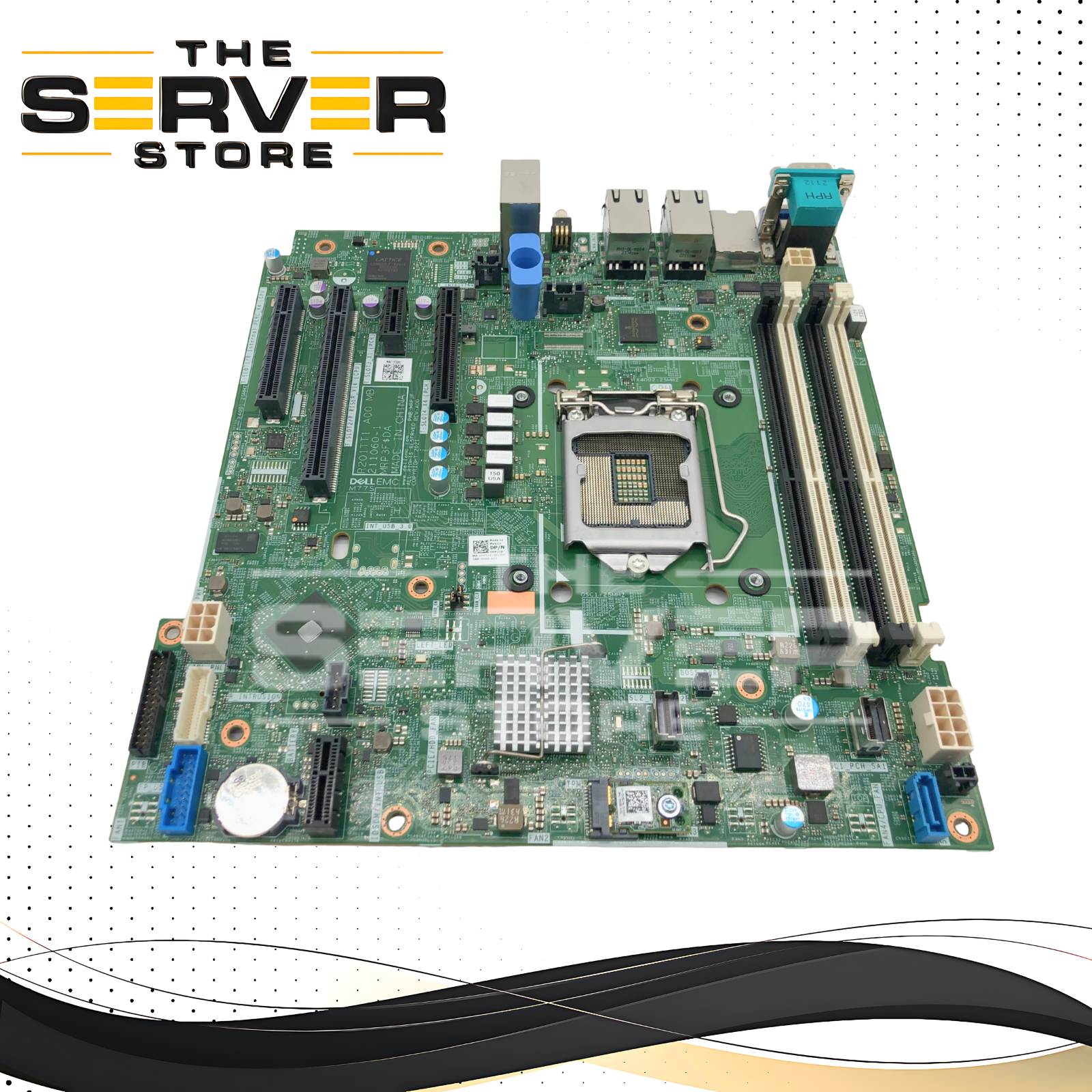 Dell PowerEdge T350 Motherboard v3, LGA1200 Socket, 4x DDR4 DIMM Slots. P/N: HP55D, 0HP55D.