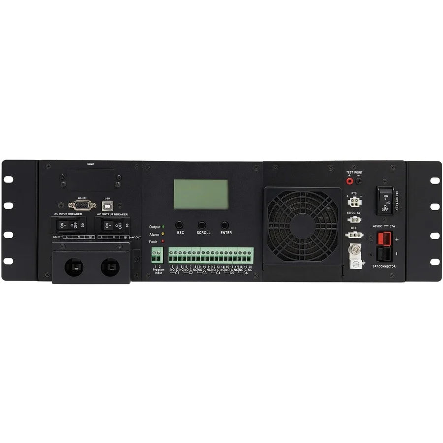 Eaton Tripp Lite Series 120VAC 48VDC 1500VA 1200W Extreme Temperature Network UPS for Industrial and Traffic Networks, 3U, Hardwire, TAA