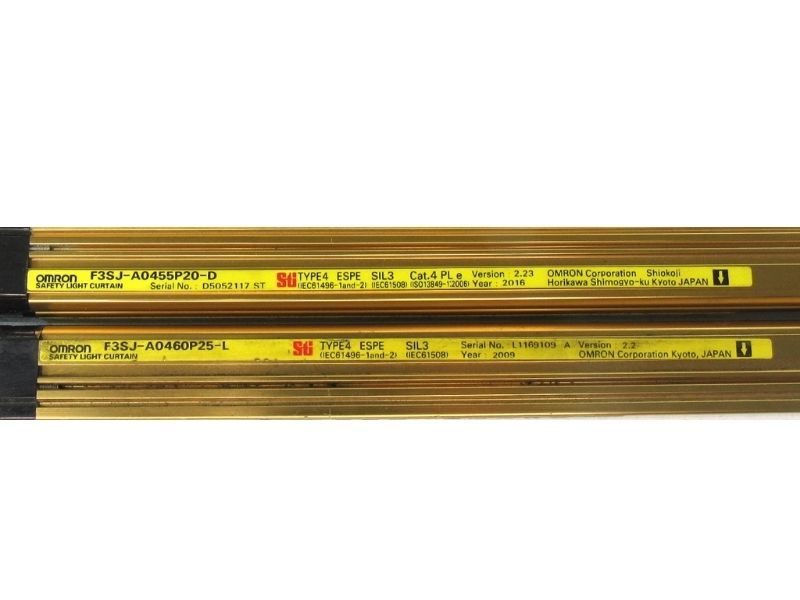 Omron F3SJ-B0385N25 Safety Light Curtain Optical Machine Guard Sensor