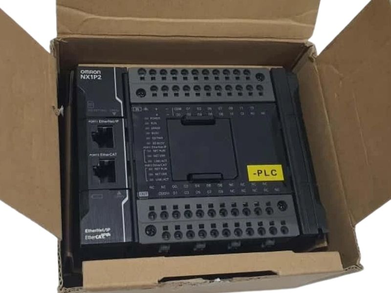 Omron NX1P2-9024DT Compact PLC Controller with 24 Built-In Digital I/O and EtherCAT
