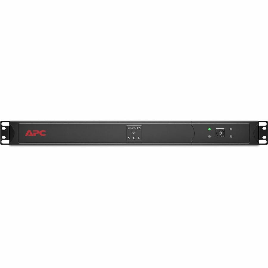 APC Smart-UPS, Line Interactive, 500VA, Rackmount 1U, 120V, 4x NEMA 5-15R outlets, Short Depth