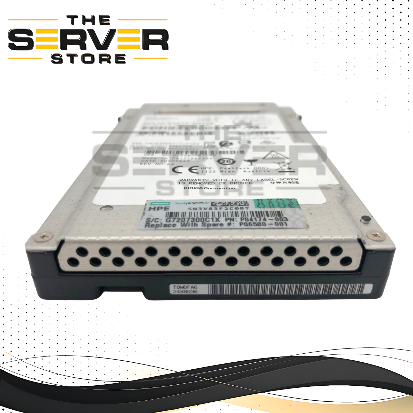 HPE MO001600JWTBT 1.6TB 12G SAS Mixed Use SFF 2.5" Enterprise SSD P06580-001