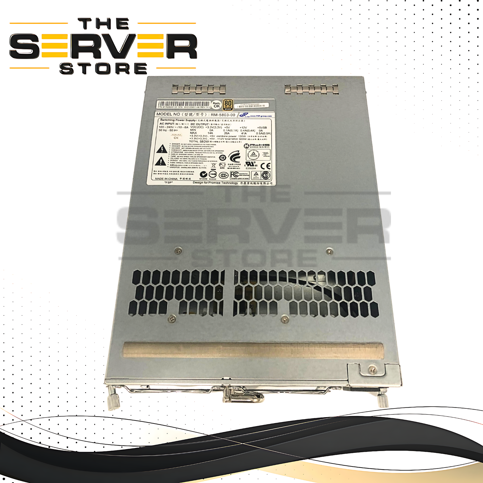 Promise VTrak Jx30 580W 80+ Bronze Switching Power Supply 9YA5800104 RM-5803-00