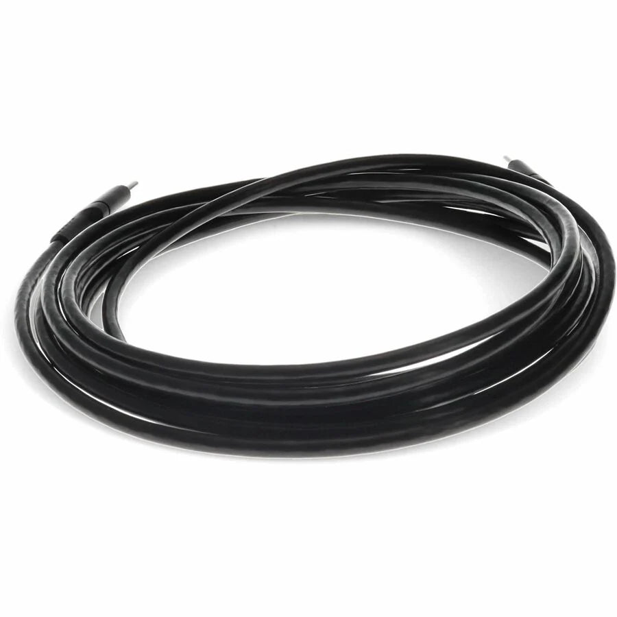 AddOn 2.0m (6.6ft) USB C Male to USB C Male USB 2.0 Sync and Charge Black Cable