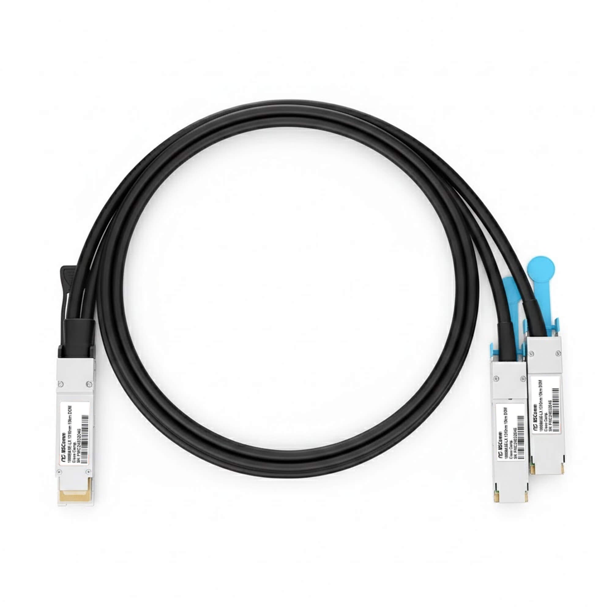 NSComm NVIDIA/Mellanox Compatible 400G QSFP-DD to 2 x 200G QSFP56 Ethernet Active Direct Attach Copper Cable up to 5m(16ft)