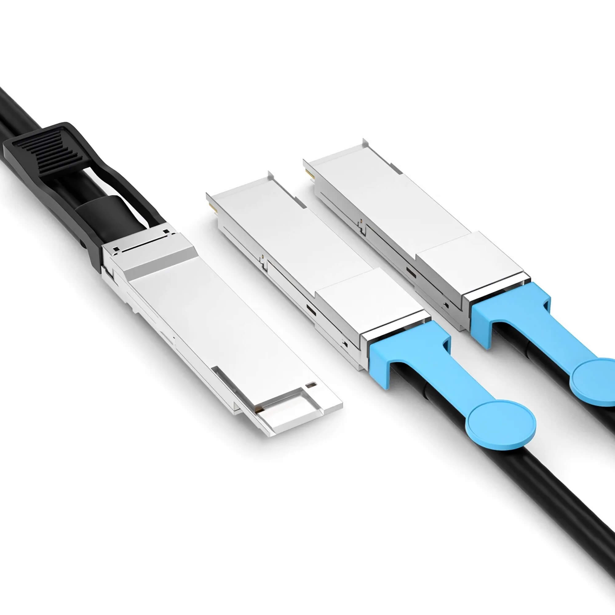 NSComm NVIDIA/Mellanox Compatible 400G QSFP-DD to 2 x 200G QSFP56 Ethernet Active Direct Attach Copper Cable up to 5m(16ft)