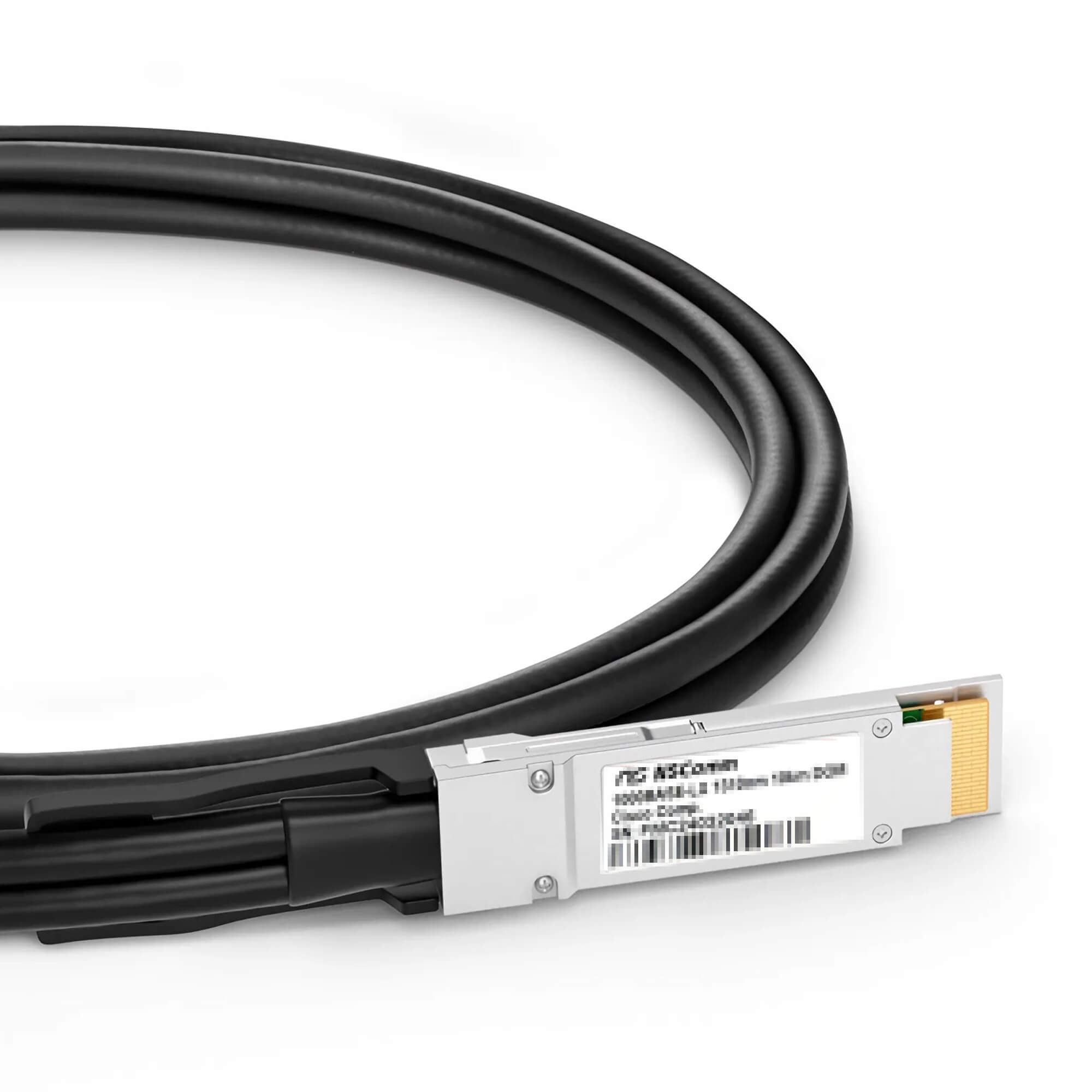 NSComm NVIDIA/Mellanox Compatible 400G QSFP-DD to 2 x 200G QSFP56 Ethernet Active Direct Attach Copper Cable up to 5m(16ft)