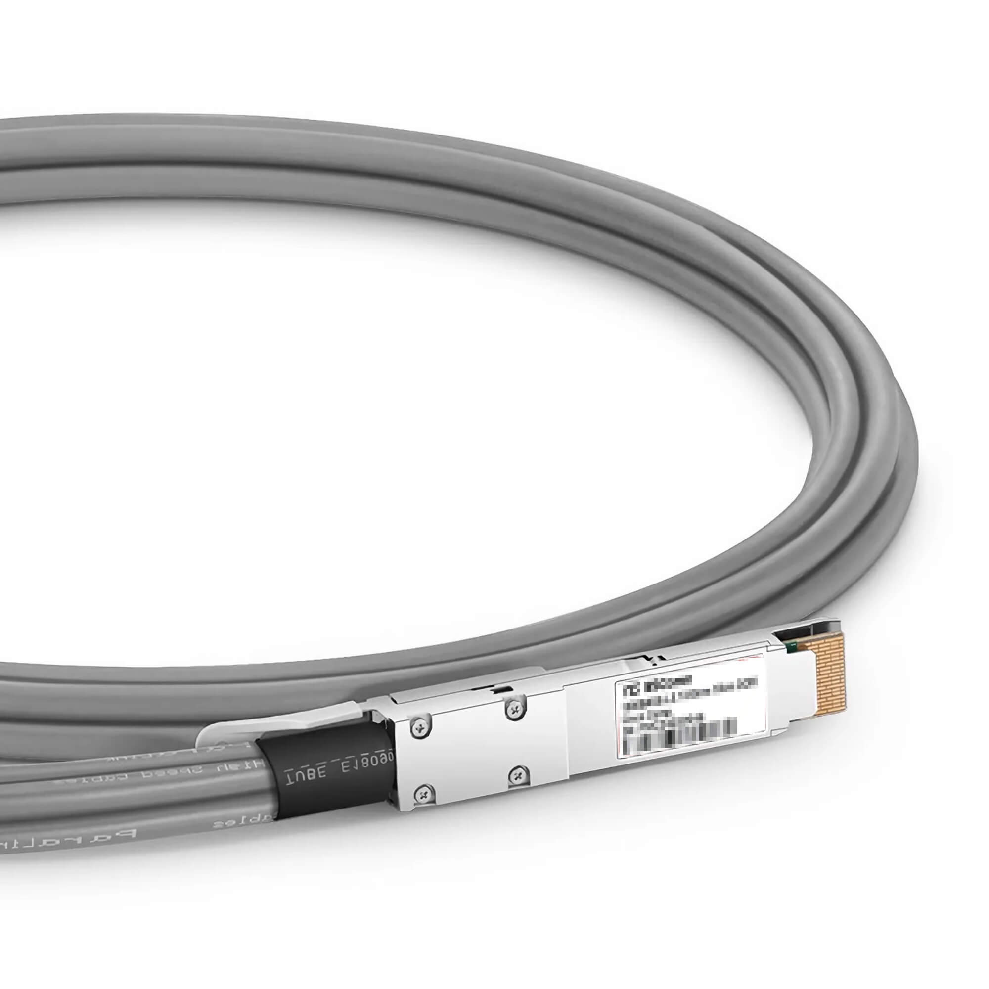 NSComm NVIDIA/Mellanox Compatible 400G QSFP-DD to 4 x 100G QSFP28 Ethernet Active Electrical Breakout Cable 3m(10ft)