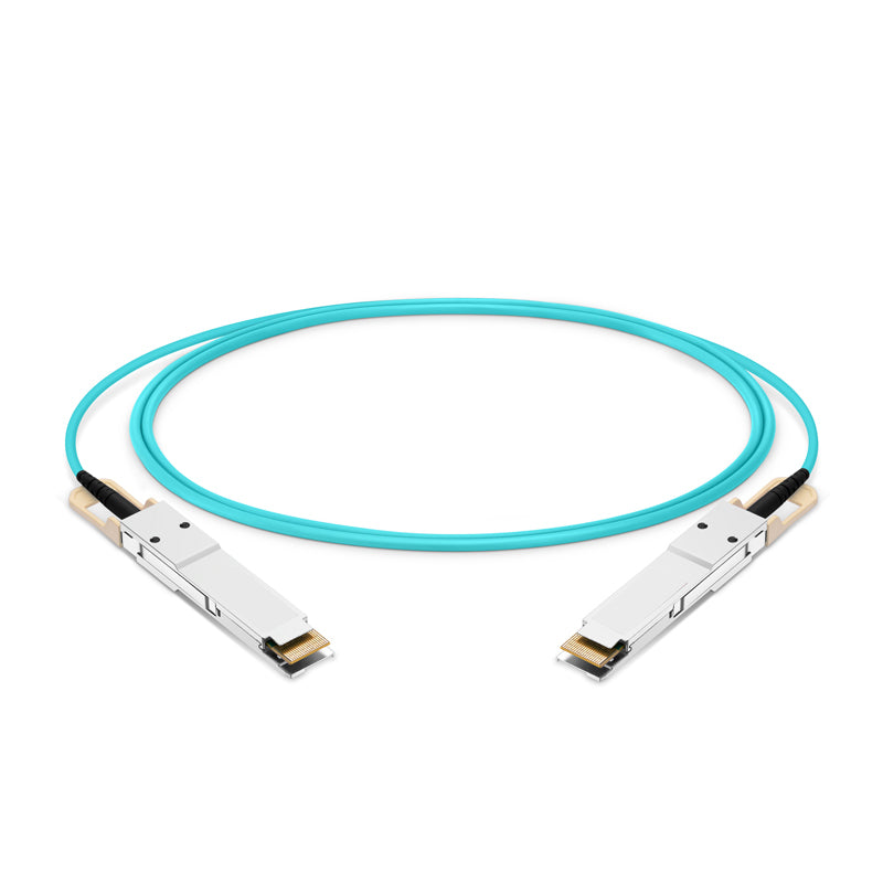 NSComm 400G QSFP-DD to QSFP-DD Active Optical Cable, OM3 Multimode, up to 30m