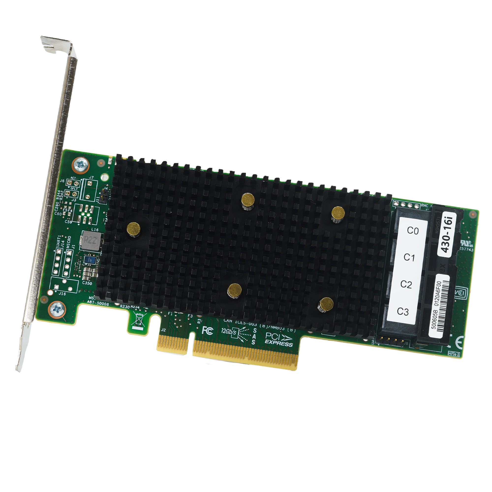 Lenovo 9400 Series 430-16i 4x Internal SAS/SATA/NVME Ports PCIe x8 9400-16i Full Height/Low Profile Refurbished HBA