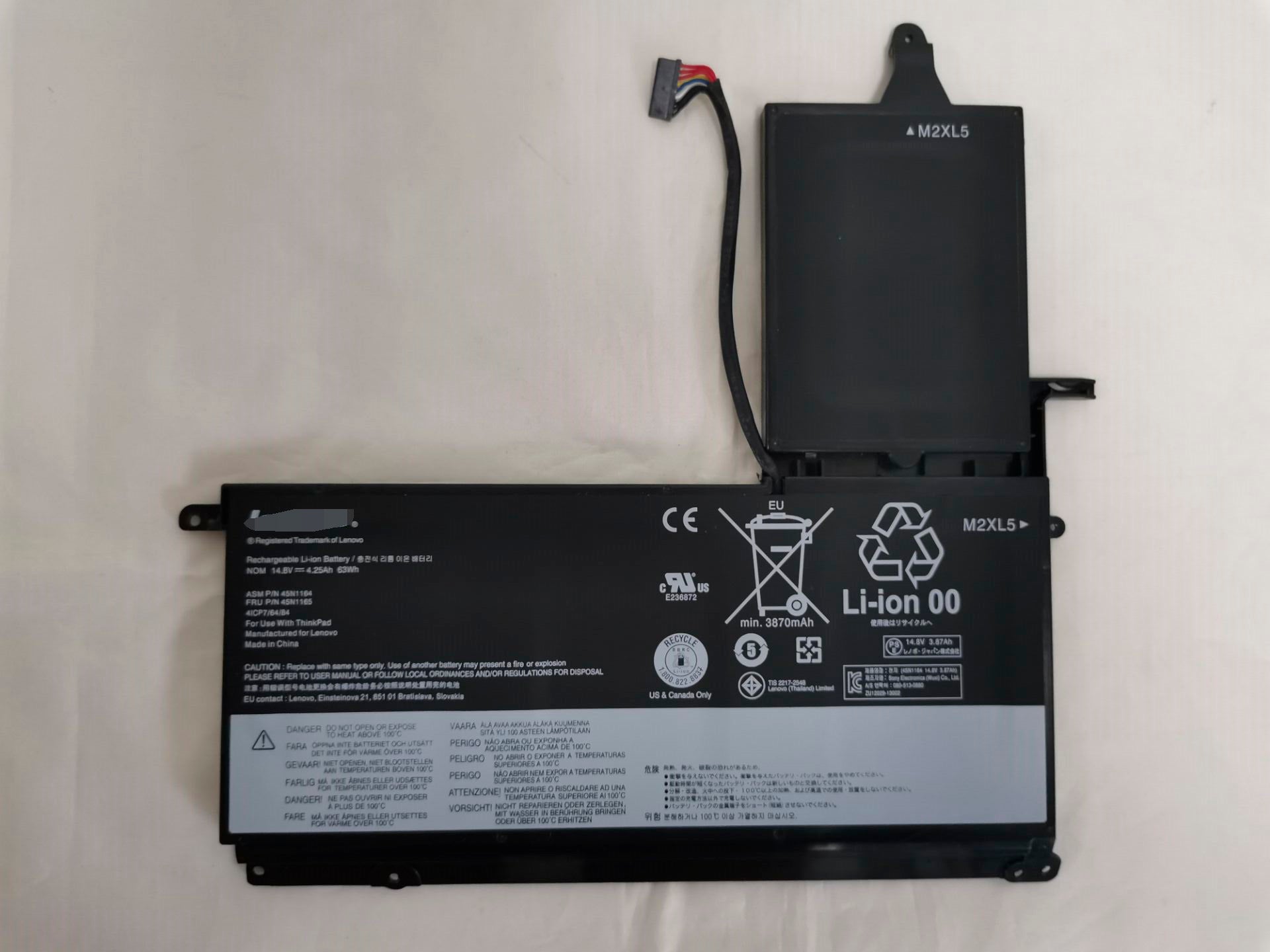 Lenovo 45N1164 45N1165 45N1166 45N116 ThinkPad S531 Replacement Battery