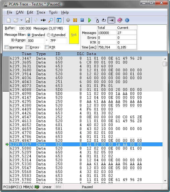 PCAN-Trace Data Logger