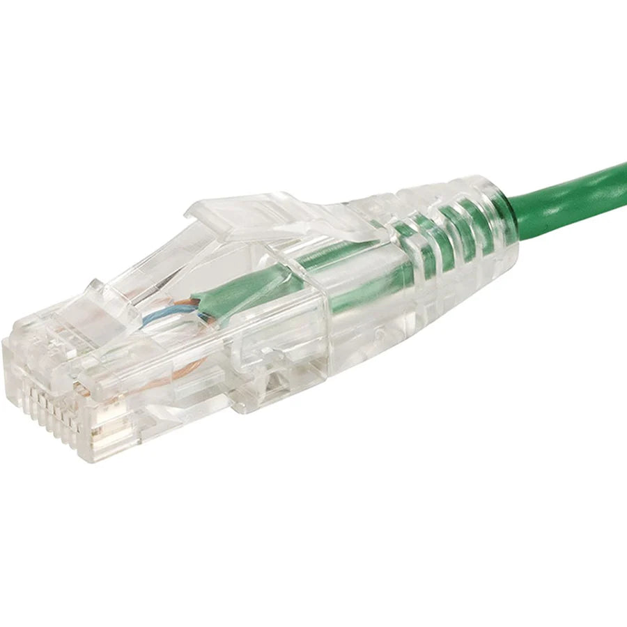Monoprice SlimRun Cat6 28AWG UTP Ethernet Network Cable, 7ft Green