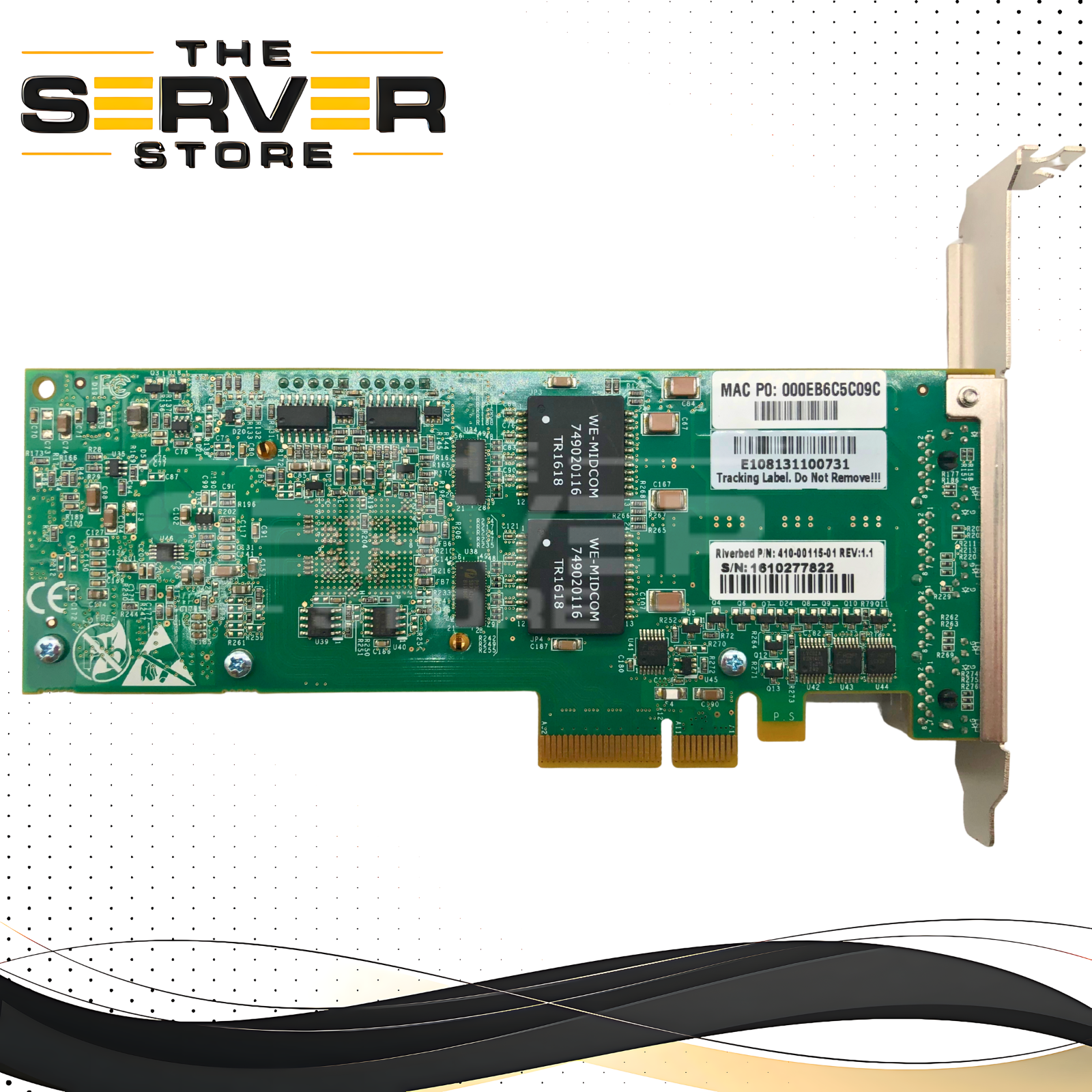 Riverbed Silicom Quad-Port 1GbE RJ-45 Copper Bypass NIC 410-00115-01