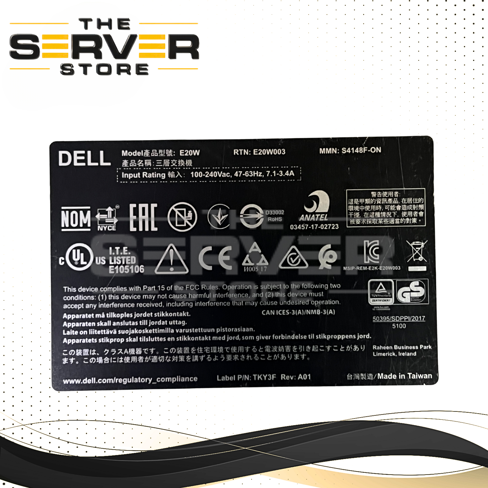 Dell EMC 48x 10GbE SFP+ 2x QSFP+ 4x 100GbE QSFP28 F-B Air PowerSwitch S4148F-ON