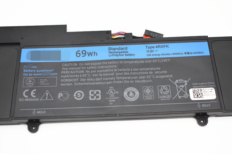 Dell 4RXFK  XPS L421X C1JKH XPS 14 69Wh Ultrabook Battery