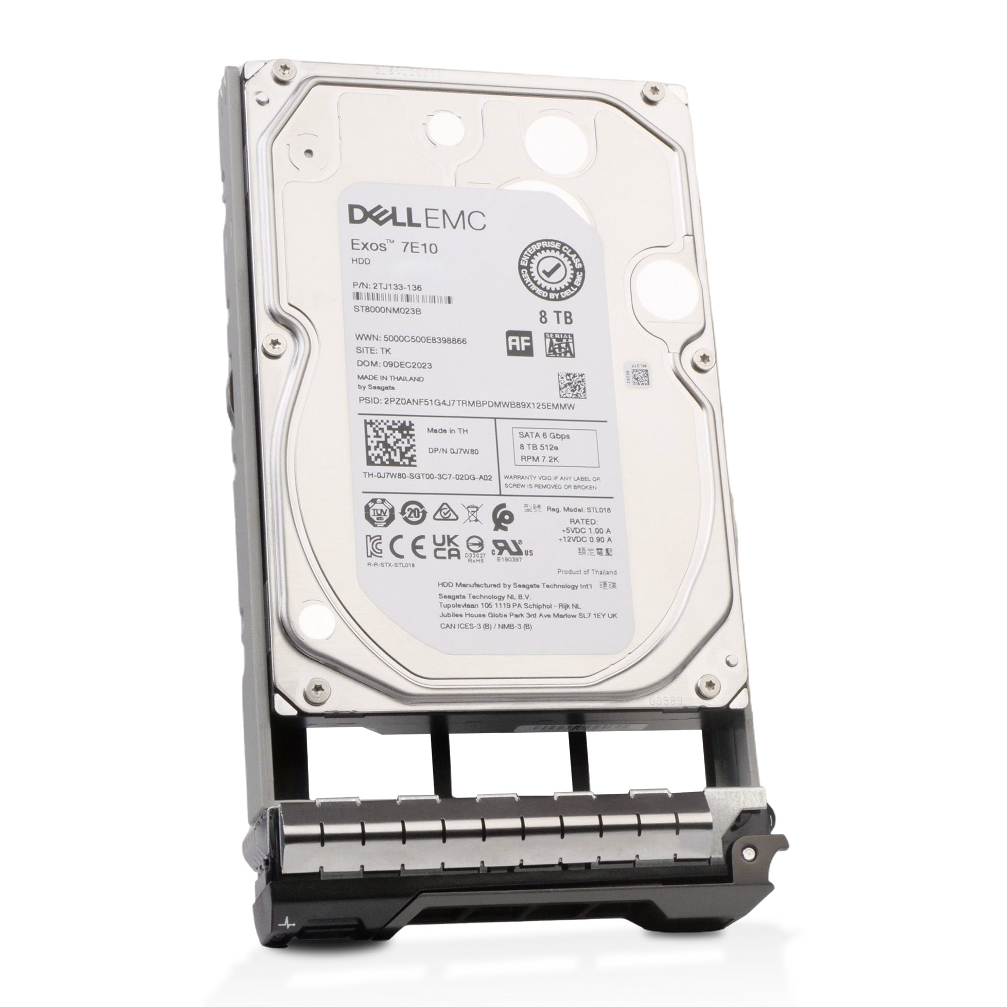 Dell G13 400-APEU 8TB 7.2K RPM SATA 6Gb/s 512e 256MB 3.5in HDD