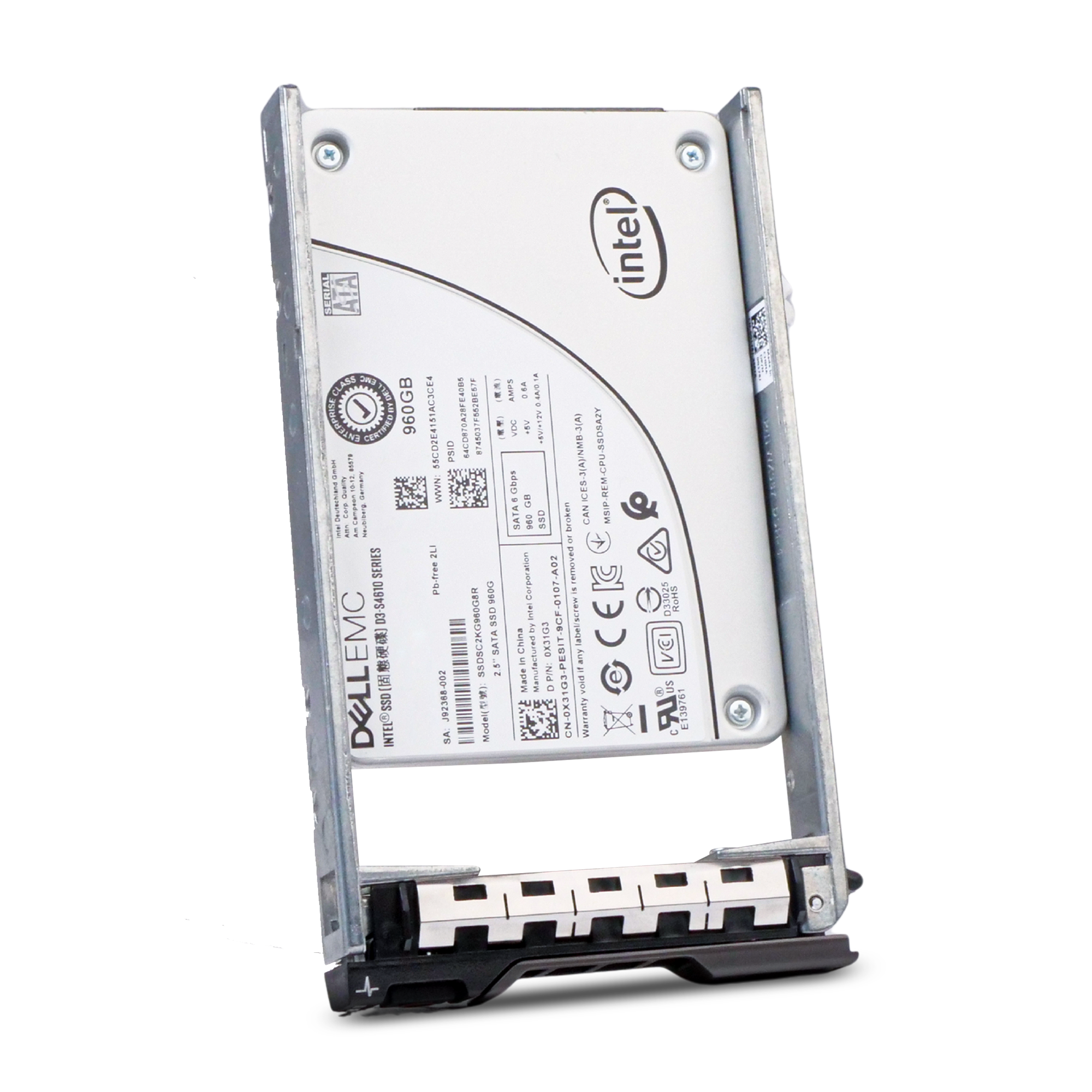 Dell G13 03H3RT 960GB 3 DWPD SATA 6Gb/s 3D TLC 2.5in Refurbished Mixed Use SSD