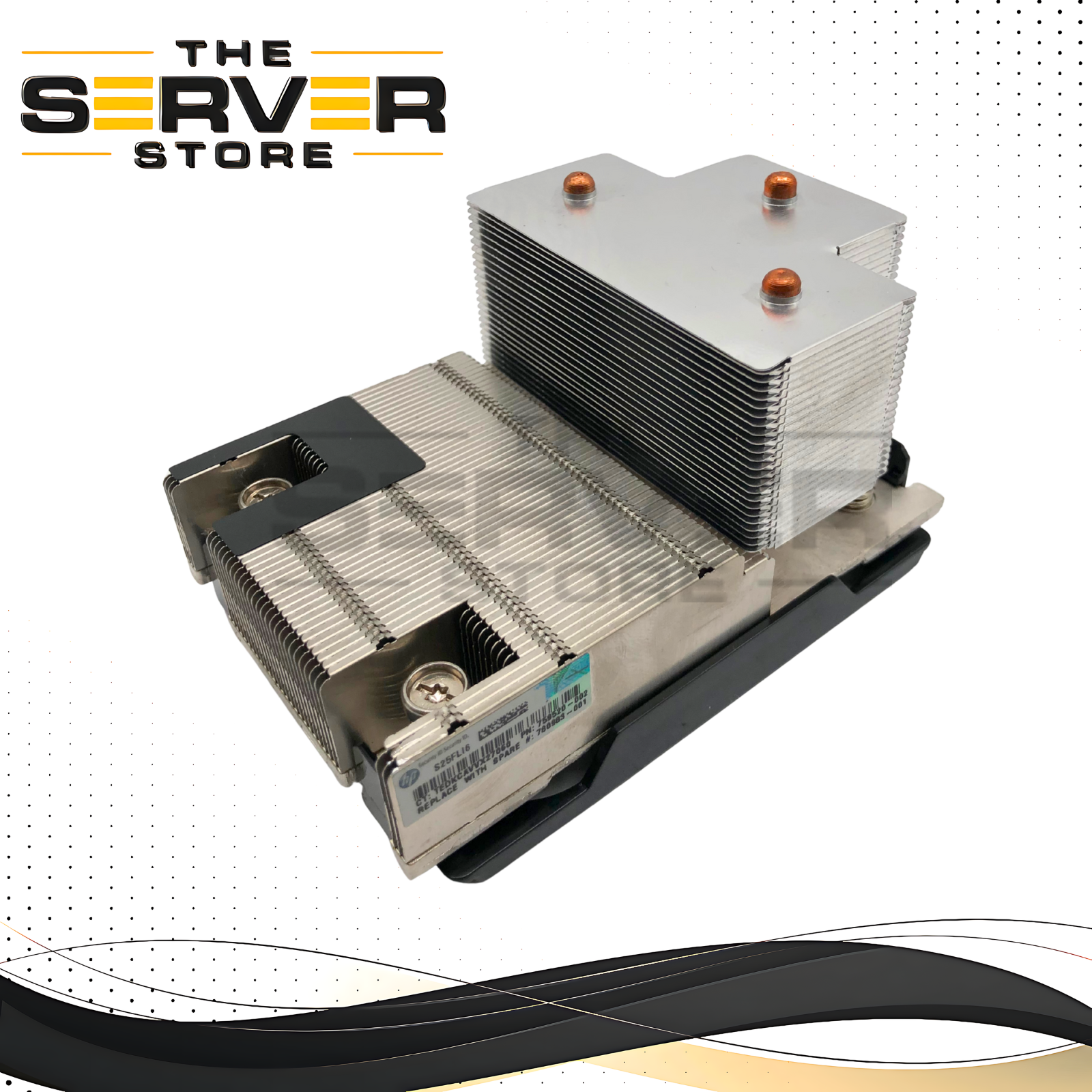 HPE ProLiant DL380 Gen9 Server Standard CPU Heatsink Assembly. P/N: 6043B0147601A3, 777291-001, 759520-002, 780983-001, 747607-001.