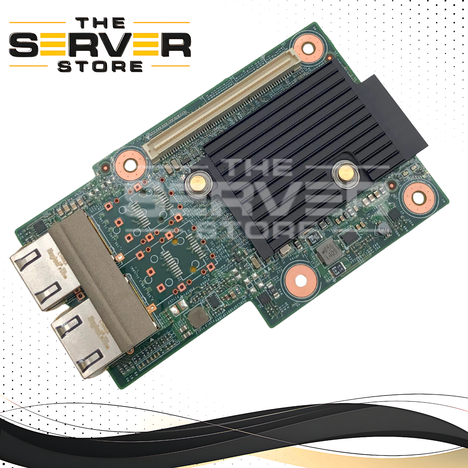 Dell Broadcom 57416 Dual Port 10GbE RJ45 Mezzanine Card, For 14th & 15th Generation PowerEdge Servers. P/N: WTV34, 0WTV34.