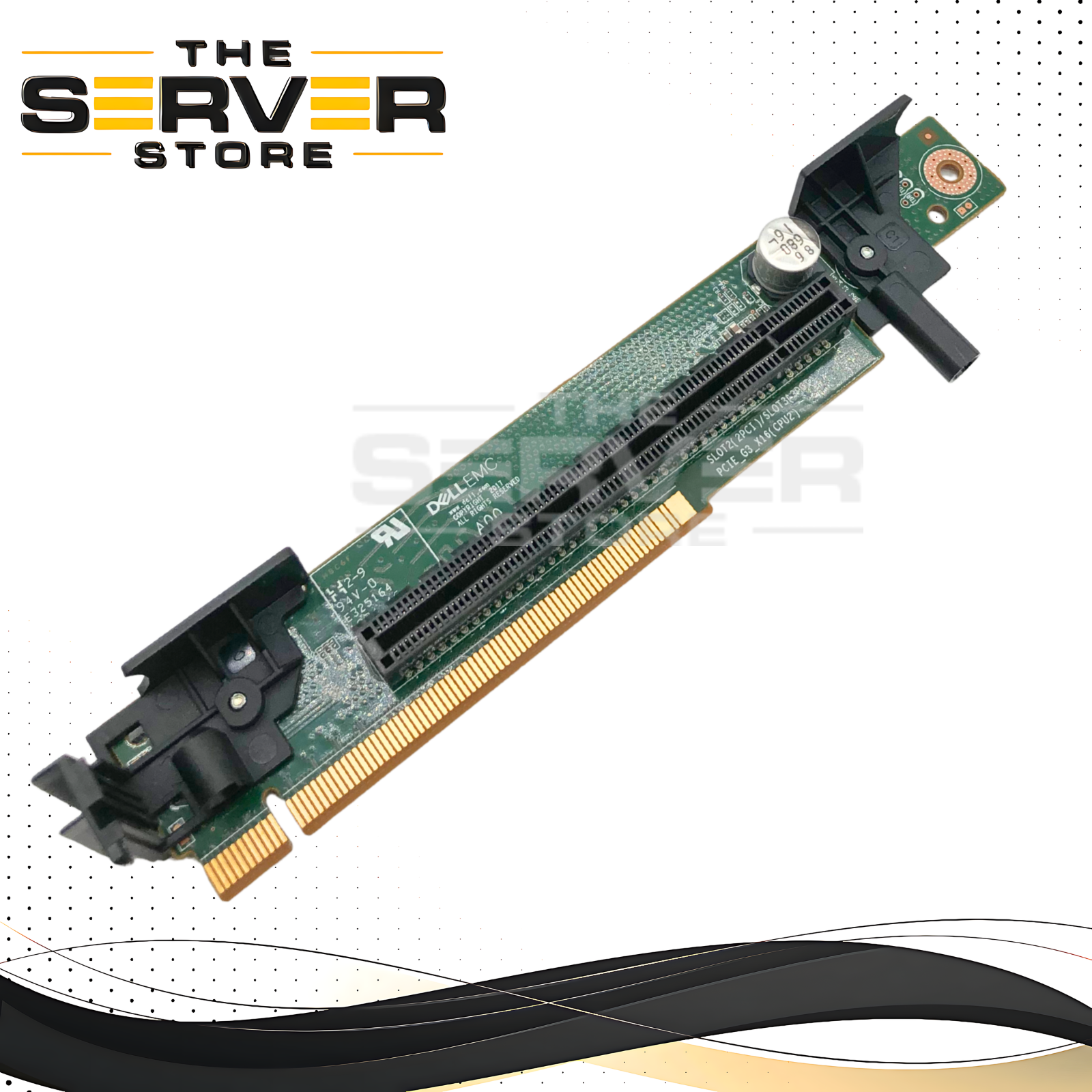 Dell PowerEdge R640 PCI-E Riser 2 Card (4-in-1) for Second CPU. P/N: W6D08, 0W6D08.