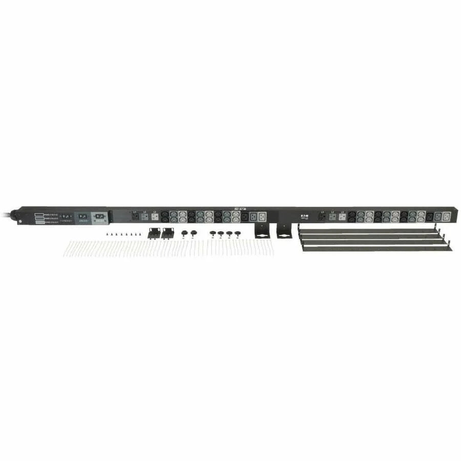 Eaton Tripp Lite Series 8.6kW 208/120V 3-Phase Basic PDU - 48 Outlets (36 C13, 6 C19, 6 5-15/20R), L21-30P Input, 6 ft. Cord, 70 in. 0U Rack
