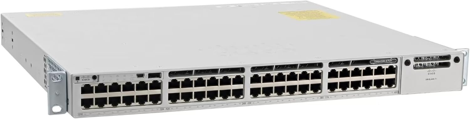Cisco C9300-48P-E Catalyst 9300 48-Port PoE+ Managed Ethernet Switch with Modular Uplinks