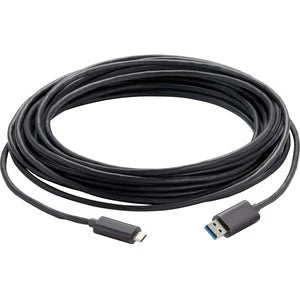 Vaddio 49 ft USB 3.2 Active Optical Cable - Type C to Type A - Black
