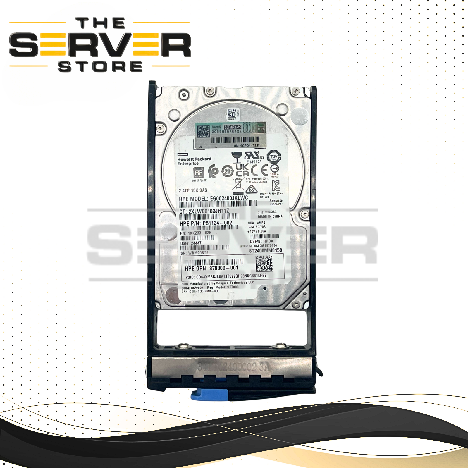Seagate 2.4TB SAS 12G 10K 2.5" HDD Exos 10E2400 Tyan Server TN200 ST2400MM0159