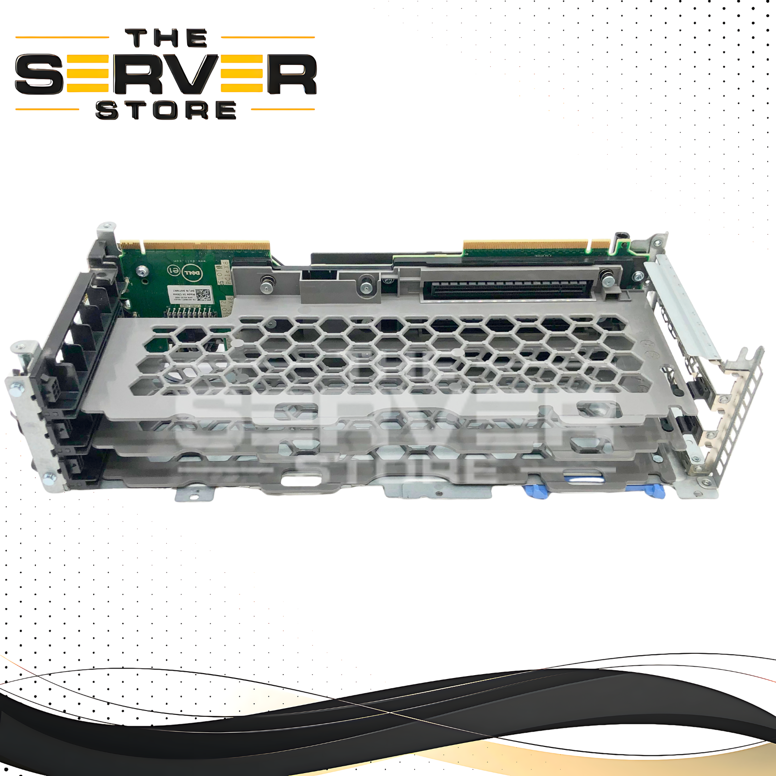 Dell PowerEdge VRTX 3-Slot PCIe Server Riser Board, With Cables & Metal Cage. P/N: GTNRT, 0GTNR.