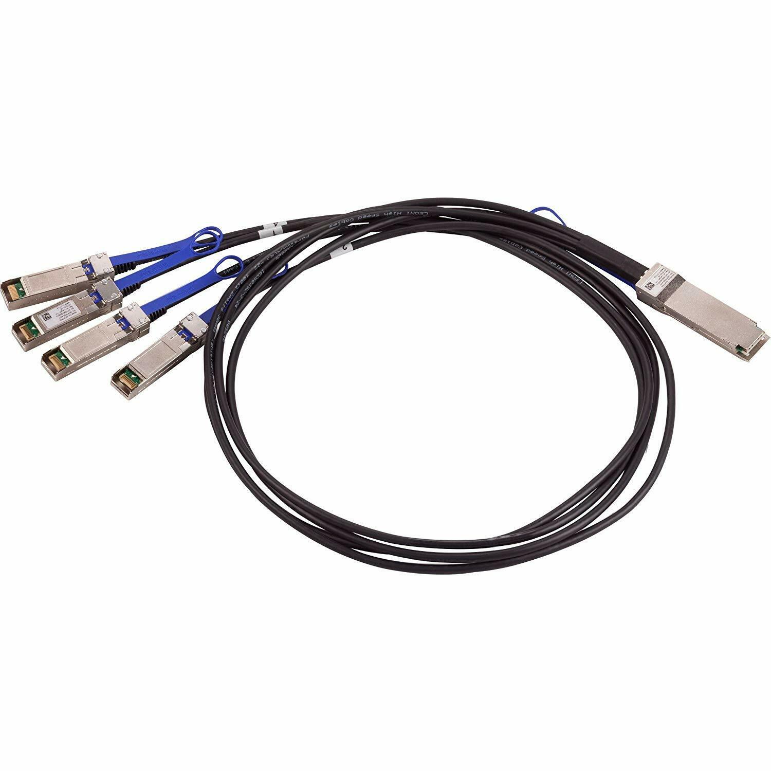 Mellanox 100GbE QSFP28 to 4x 25GbE SFP28 2m DAC Breakout Cable MCP7F00-A002