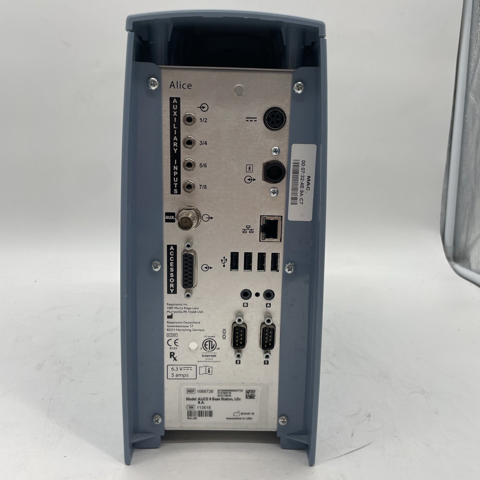 ALICE 6 Base Station Ref 1068726 W Power Supply 30 Day Warranty!