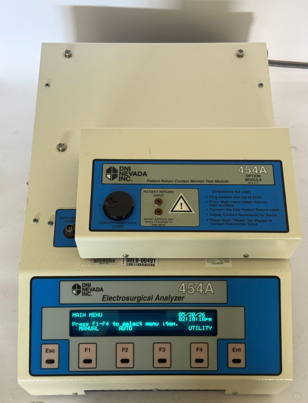 DNI Nevada Fluke 454A Electrosurgical Analyzer with Option Module