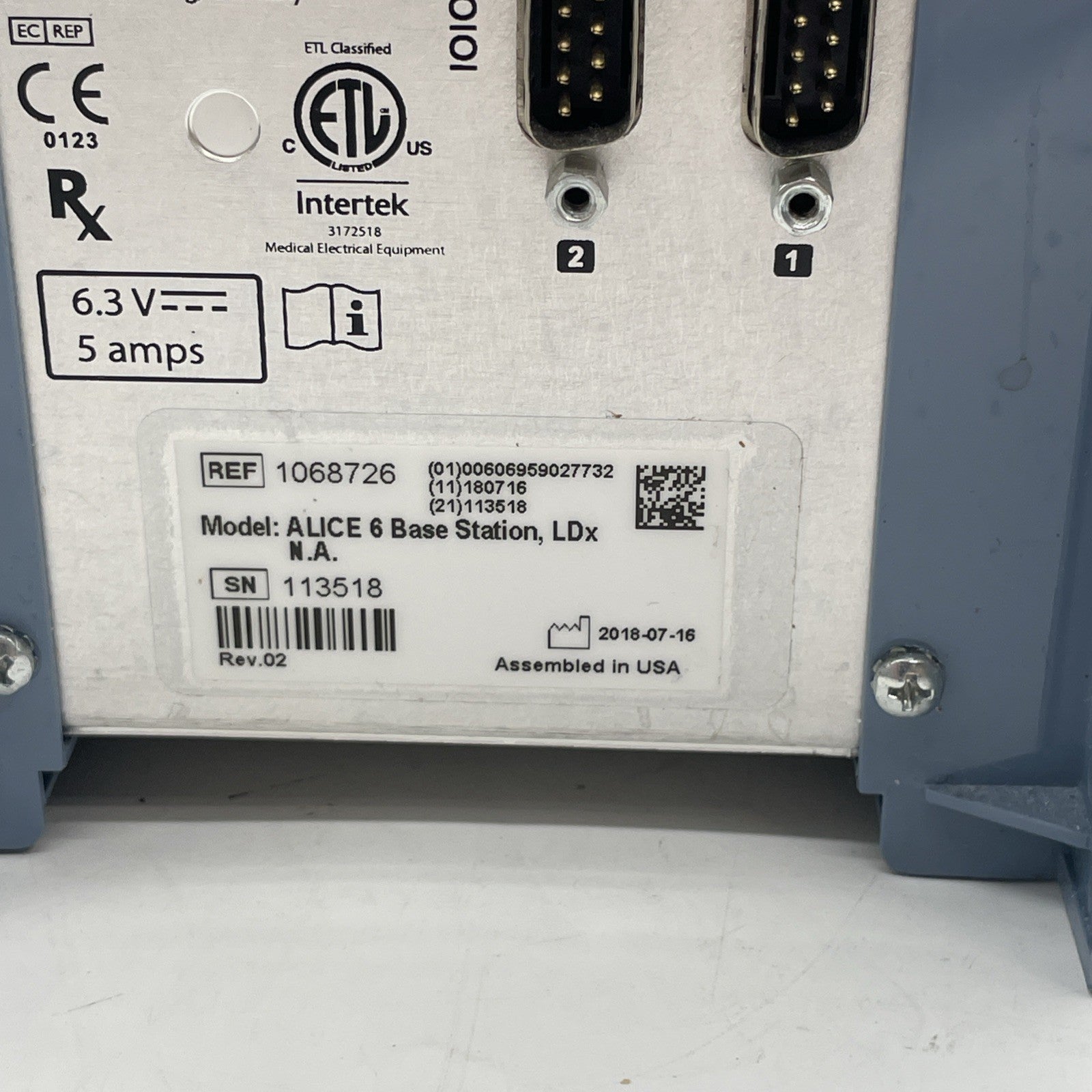 ALICE 6 Base Station Ref 1068726 W Power Supply 30 Day Warranty!