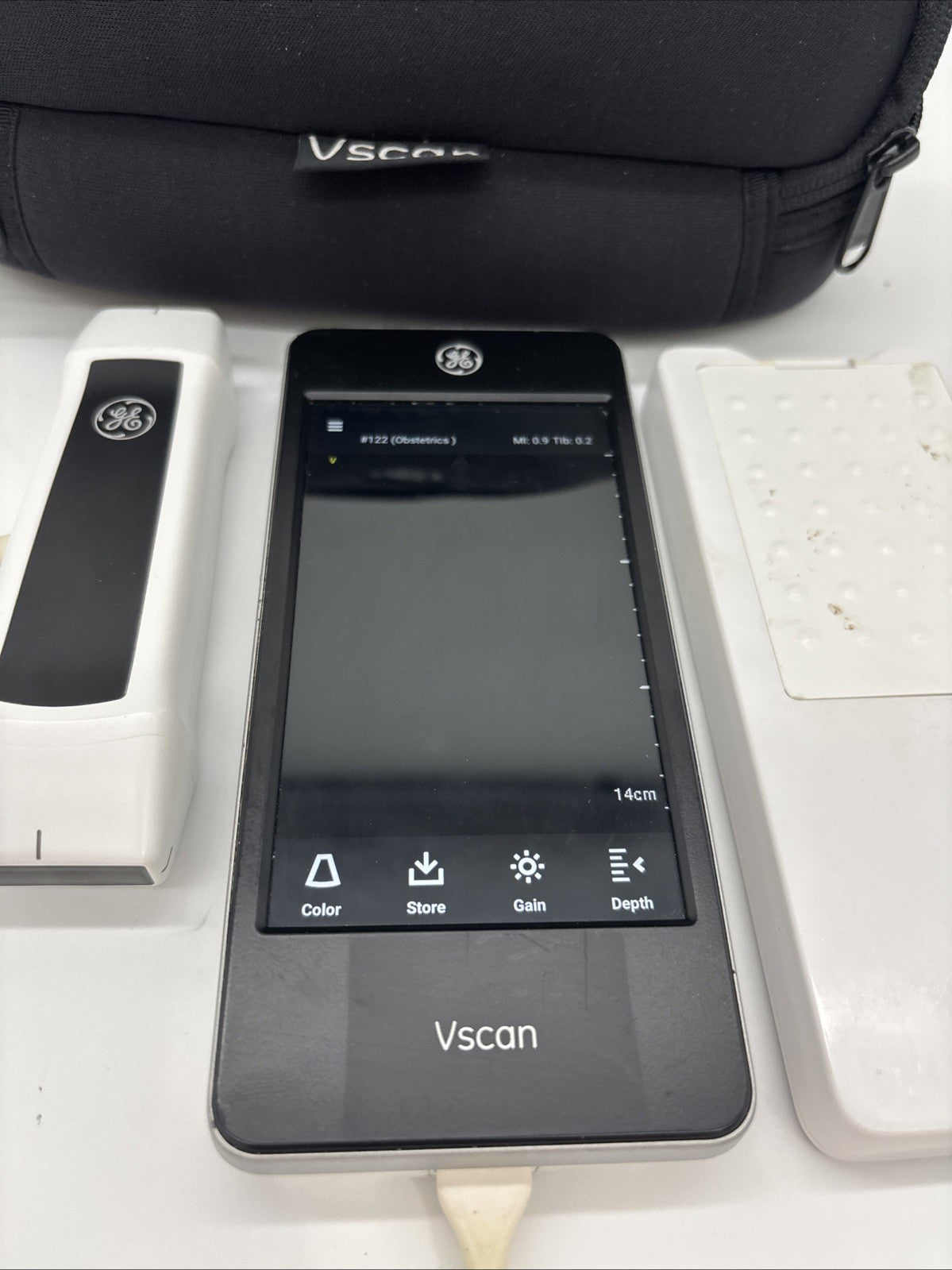 GE Vscan Extend Ultrasound w/ 2 Batteries + 1 Charger Dock NO POWER SUPPLY!