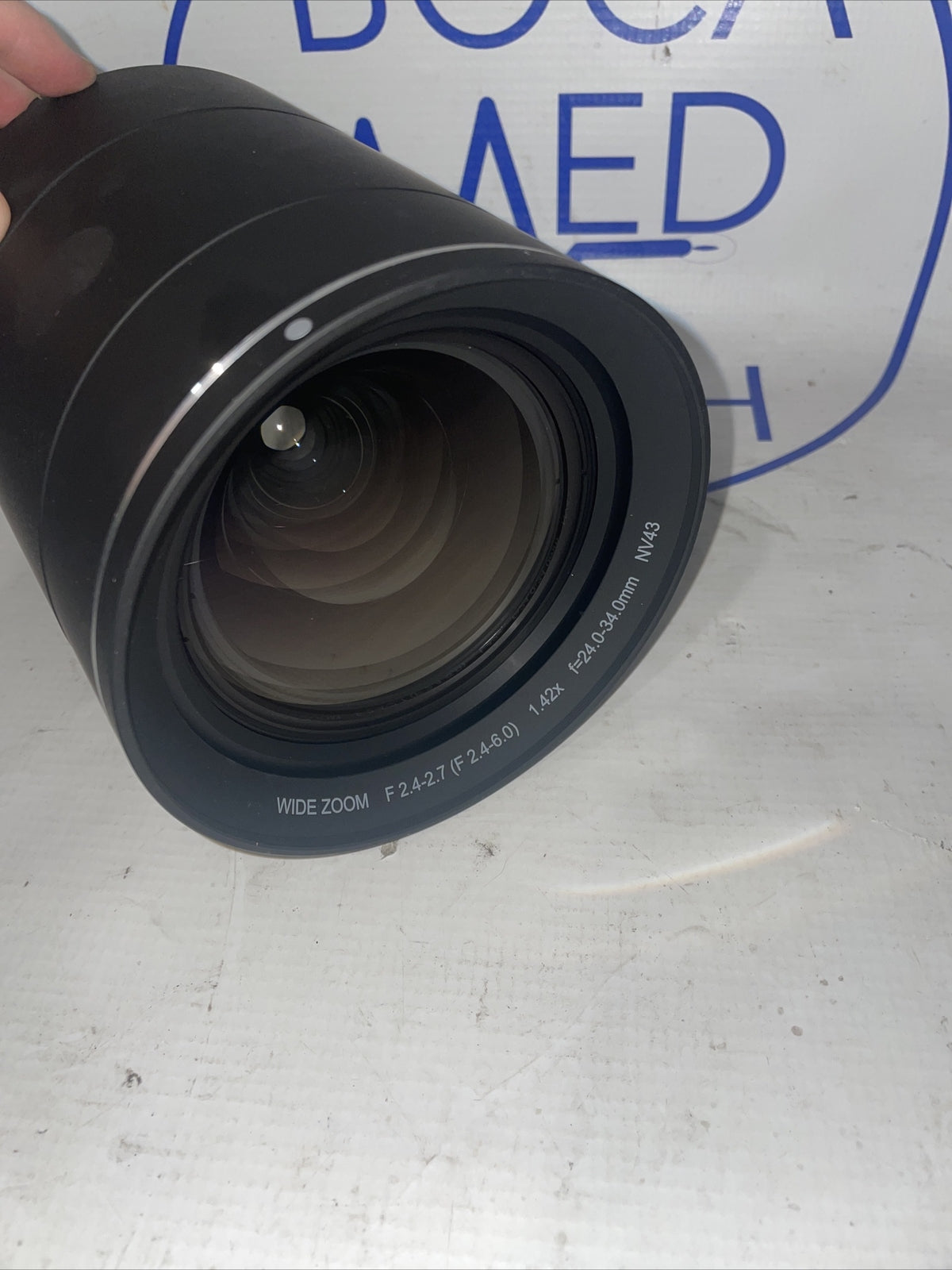 Barco Projector Lens NV43 Wide Zoom F 2.4-2.7 (F 2.4-6.0) 1.42x f=24.0-34.0mm !