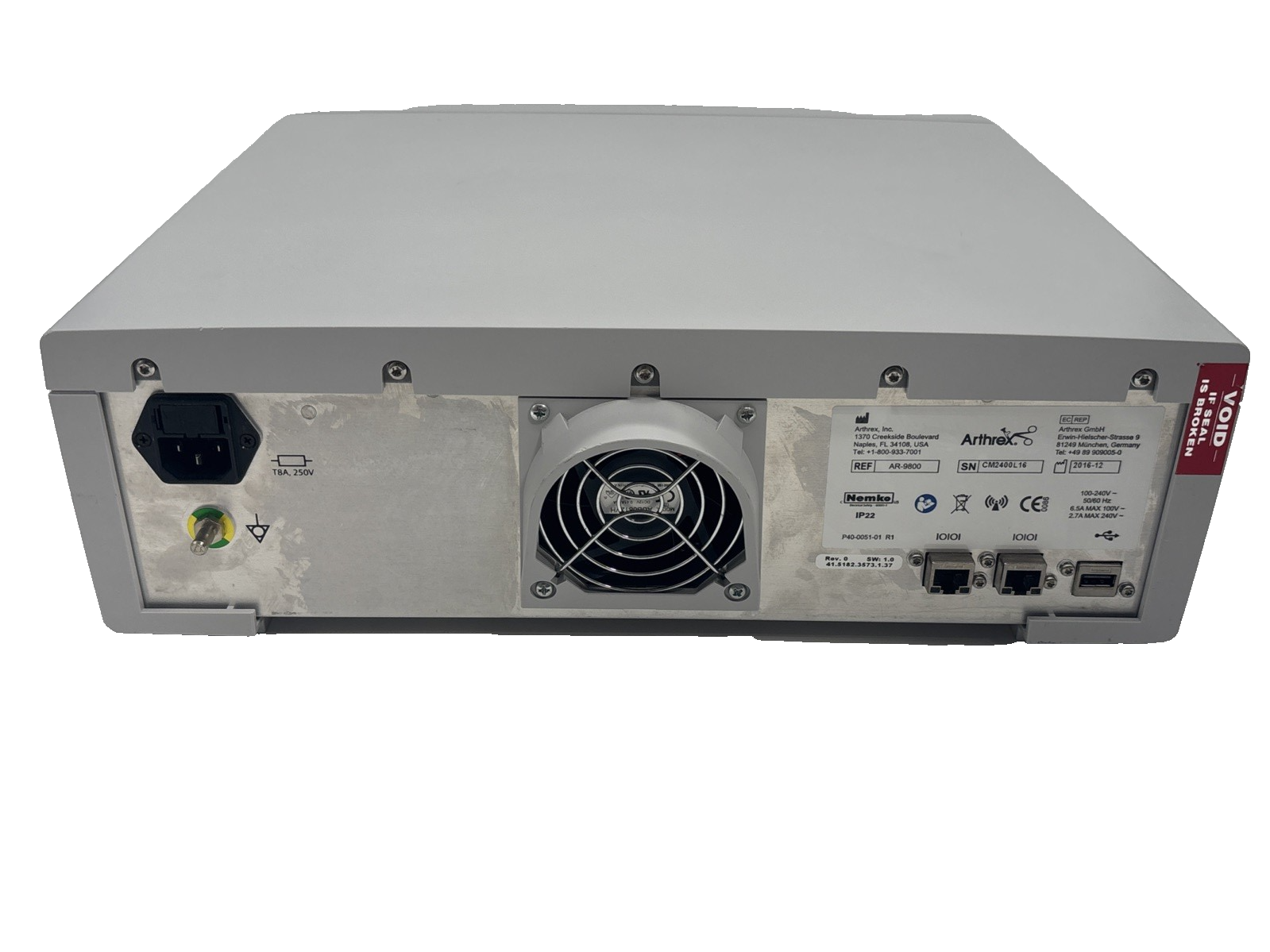 Arthrex Synergy RF Bipolar Ablation (REF AR-9800) Version 1.0 — 30 Day Warranty!