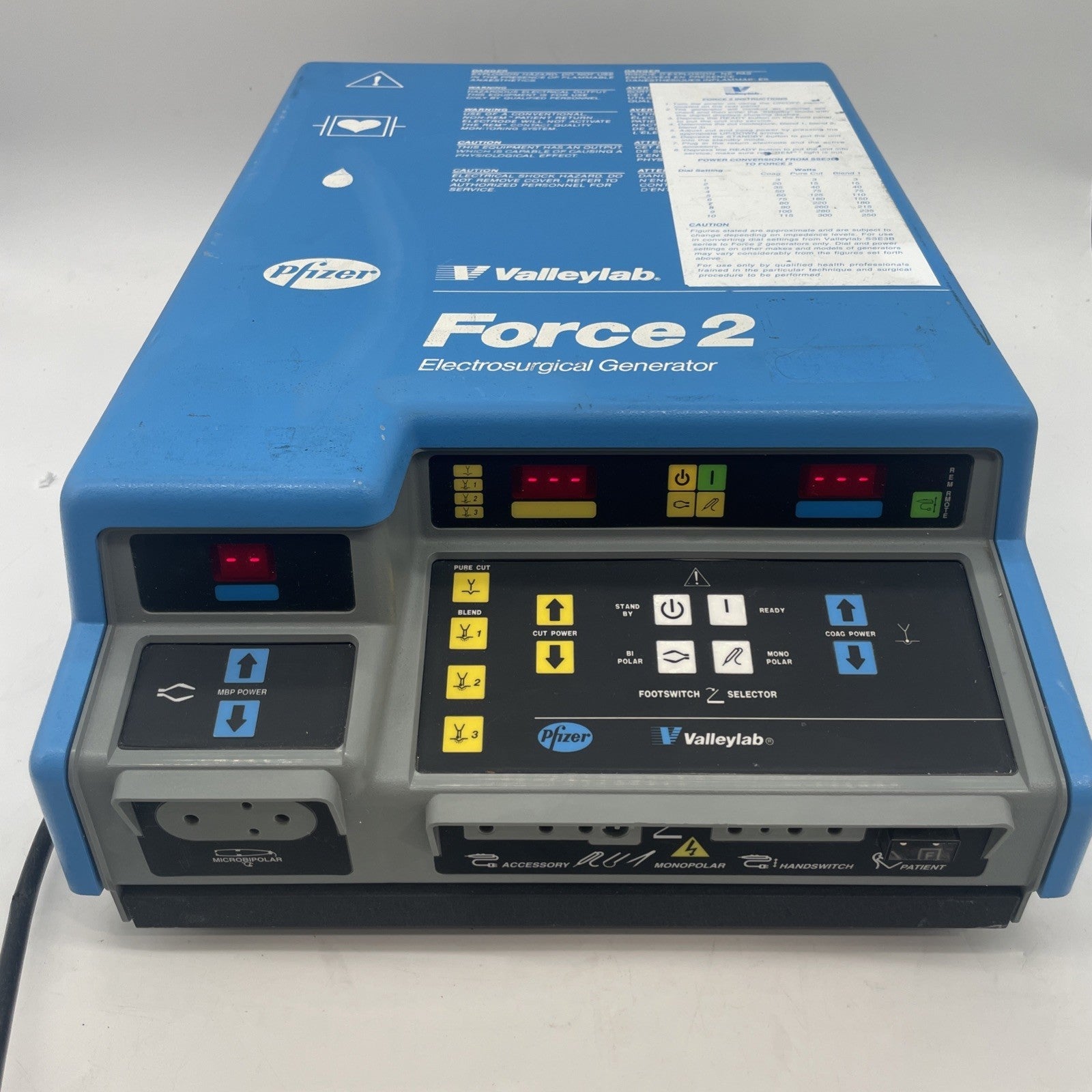 Valleylab Force 2 Solid-State Electrosurgical Generator ESU 30 Day Warranty!