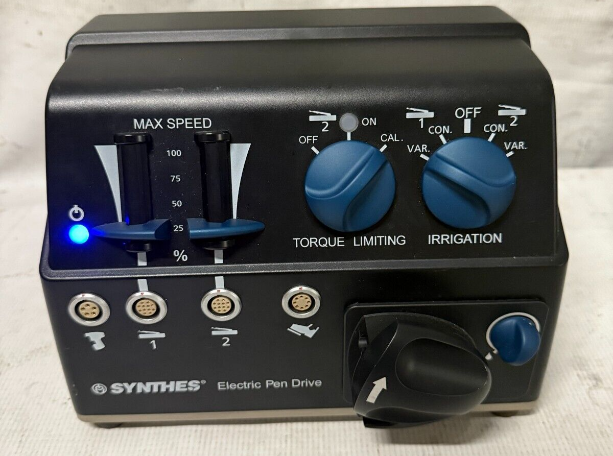 Synthes Swiss Standard Console with Irrigation 05.001.000 w/ Foot Switch