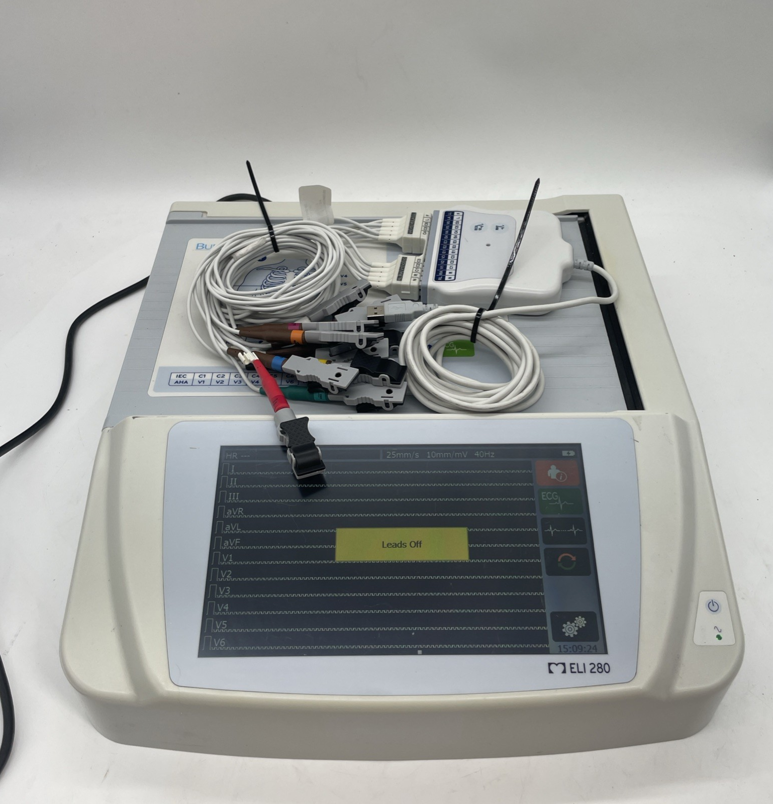 Mortara EKG ECG Electrocardiograph ELI280 W/ AMxx Patient Cable 30 Day Warranty!
