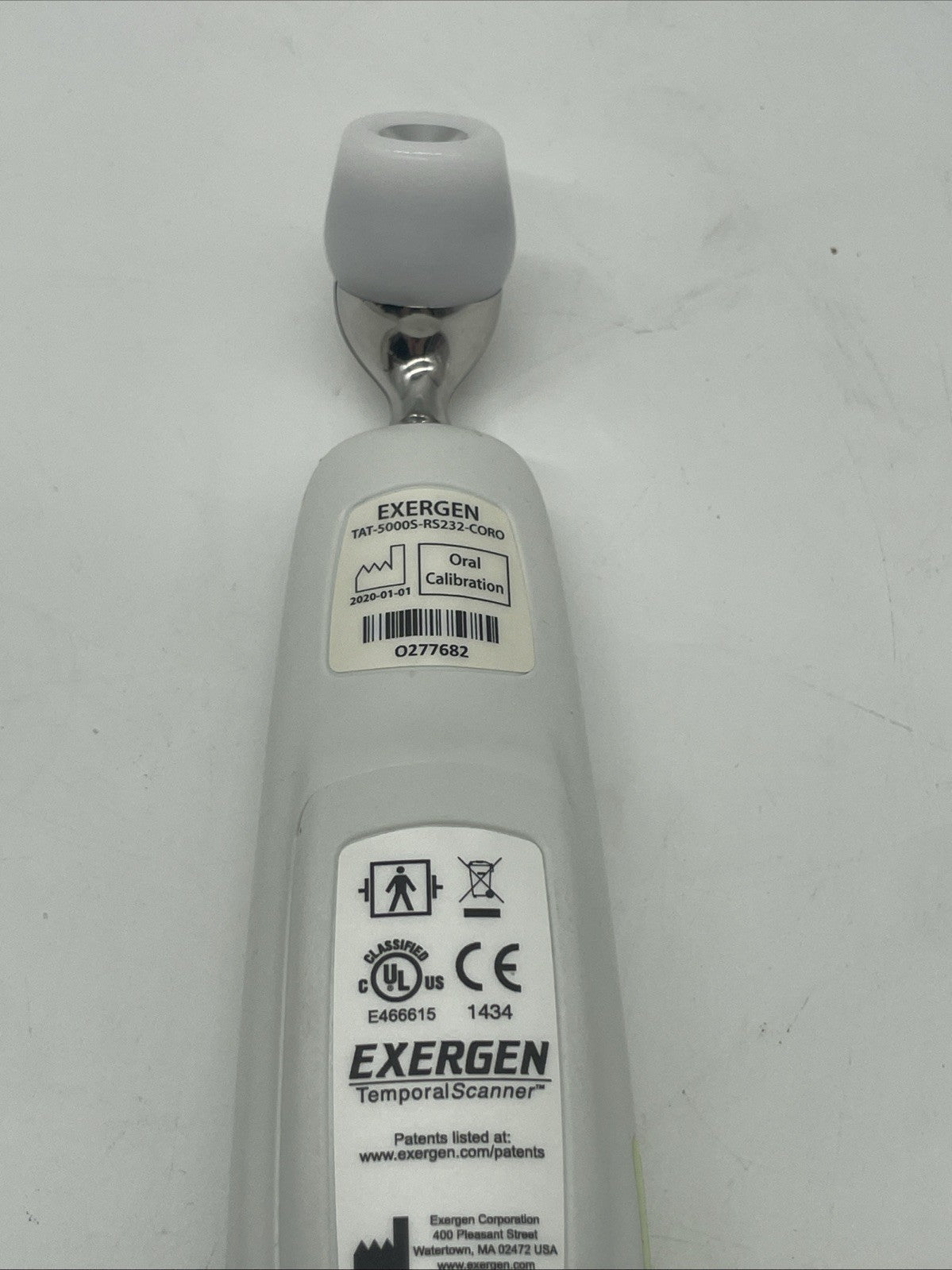Exergen Temporal Scanner Thermometer TAT-5000S-RS232-CORO 30 Day Warranty!
