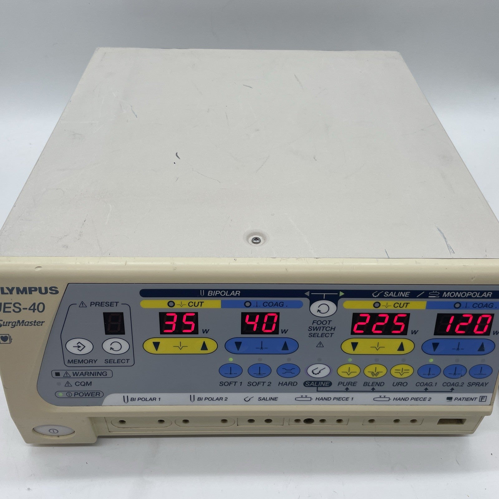 Olympus UES-40 Surgemaster ESU Electrosurgical Unit 30 Day Warranty