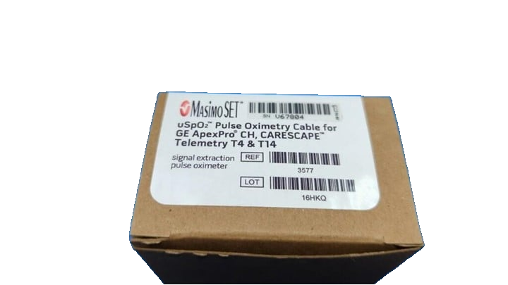 NEW MASIMO uSpO2 PULSE OXIMETRY CABLE GE APEXPRO CH TELEMTRY T4 & T14 REF 3577
