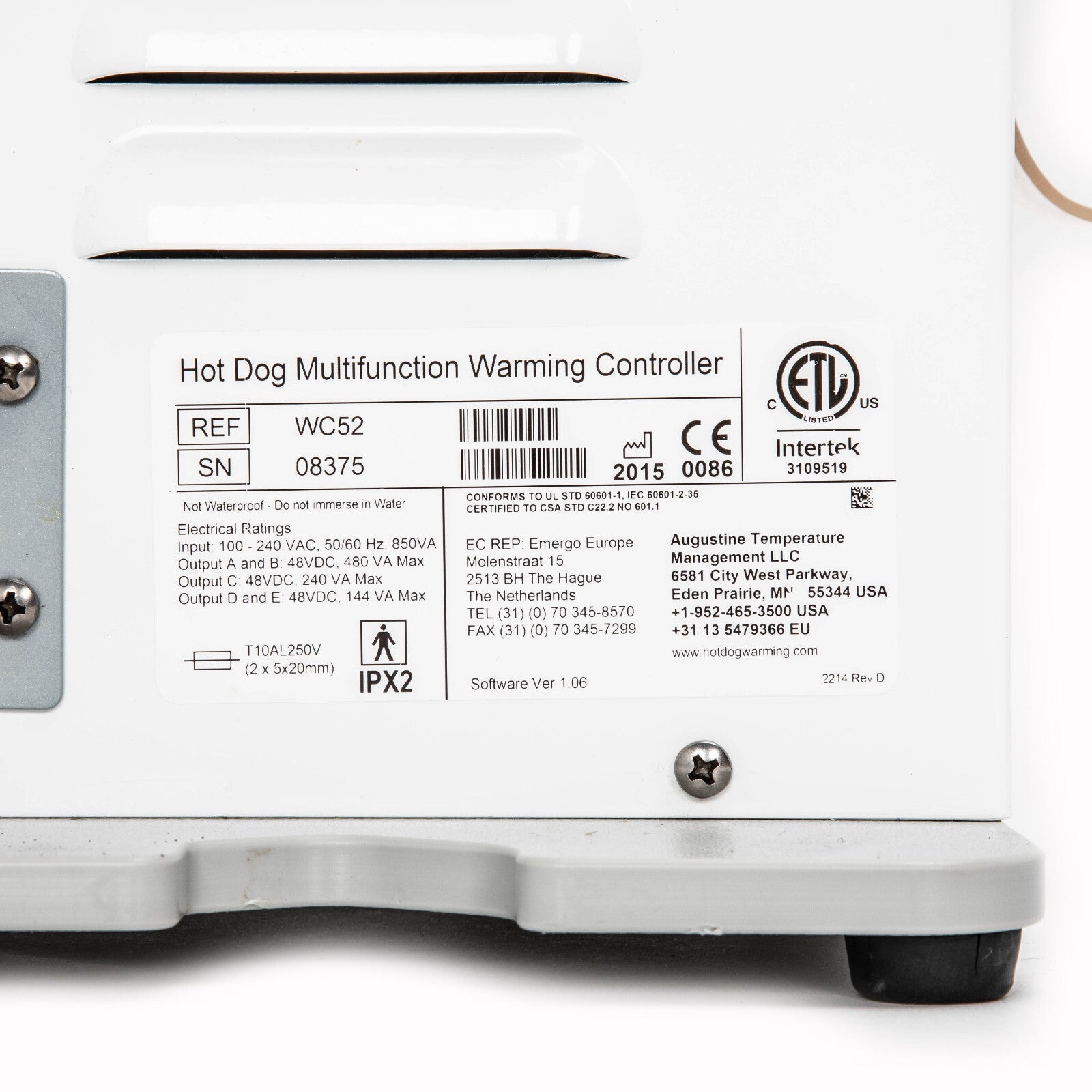 Hot Dog Multifunction Patient Warming System WC52 W B103 Blanket 30 Day Warranty