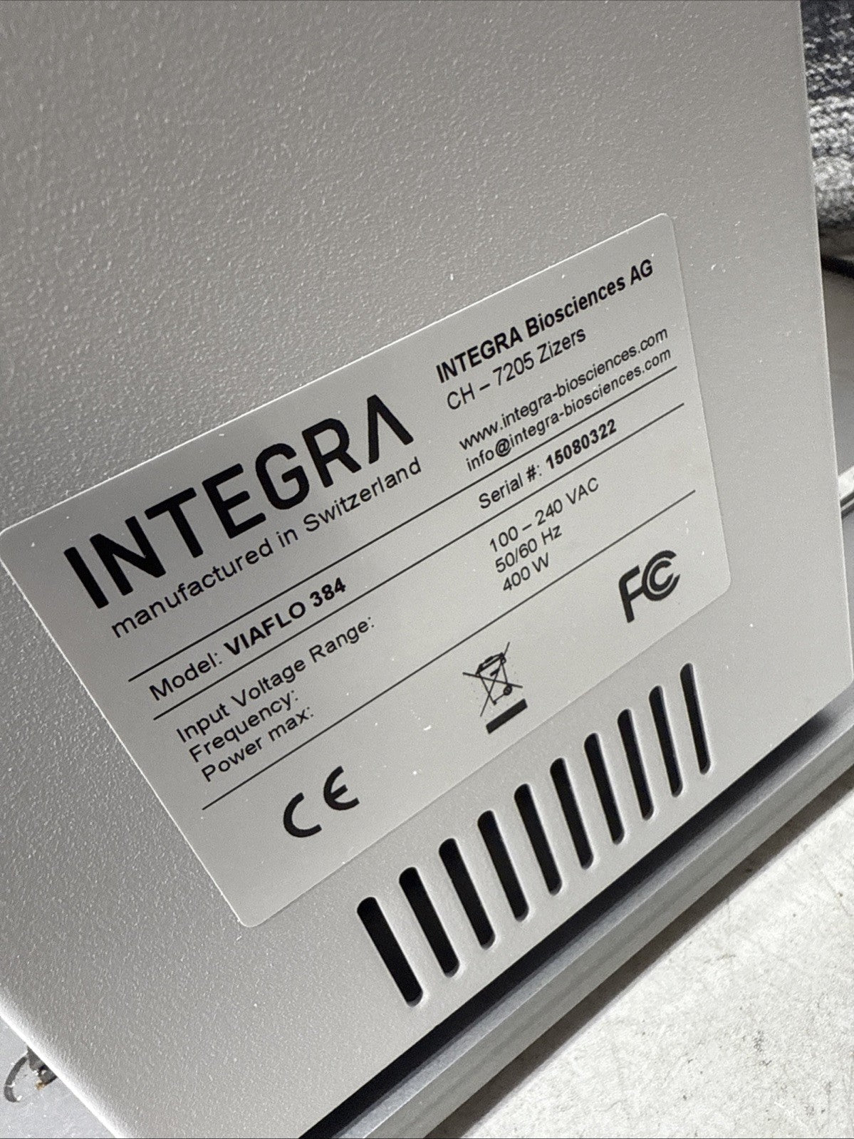 Integra 6031 VIAFLO 384 Electronic Pipette 30 Day Warranty