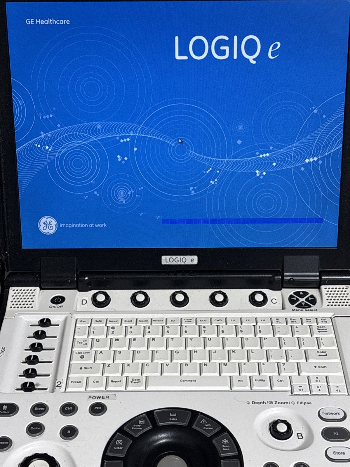 GE Logiq E Ultrasound System (REF: 5419804) With Power Supply — 30 Day Warranty!
