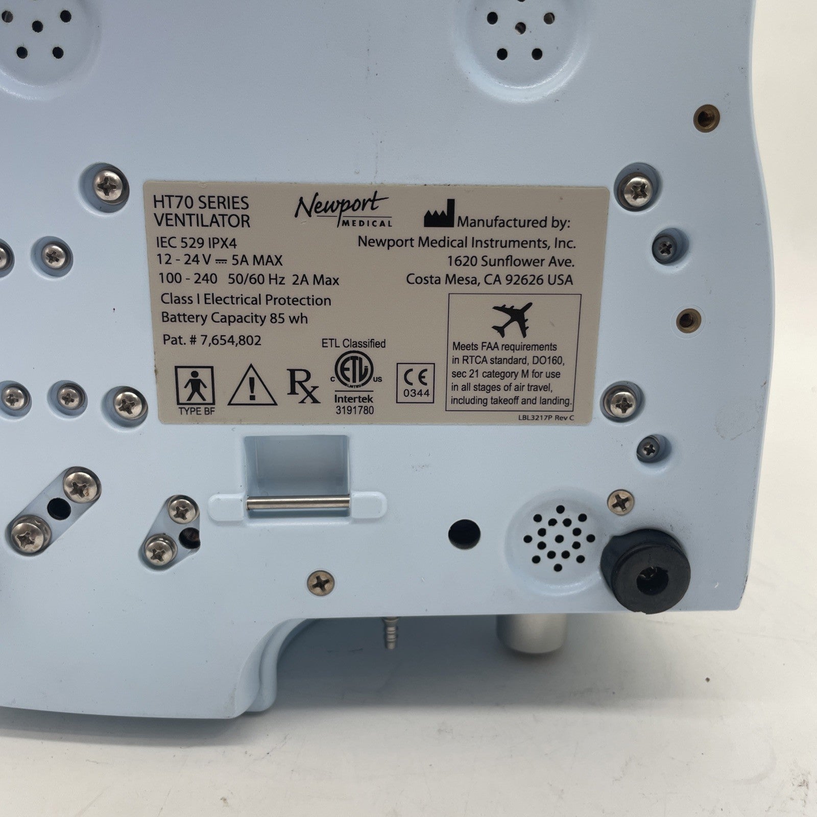 Newport Medical HT-70 Plus Ventilator 30 Day Warranty!
